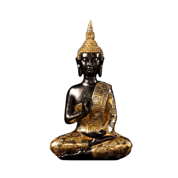 #2 Estatua de Buddha Dorada Hecha a Mano 19,5CM