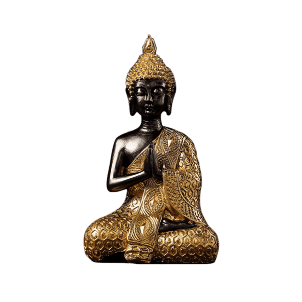 #3 Estatua de Buddha Dorada Hecha a Mano 19,5CM